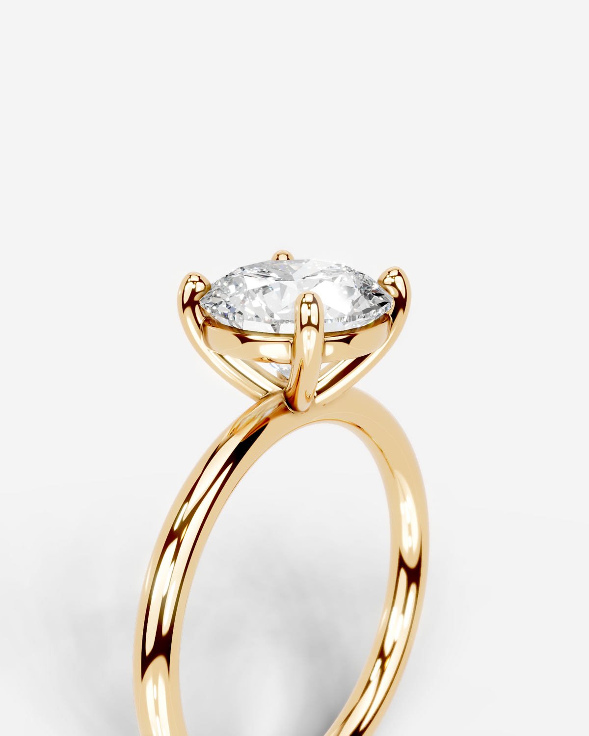 Marquise Solitaire With Tulip Prongs Lab Grown Diamond Engagement Ring