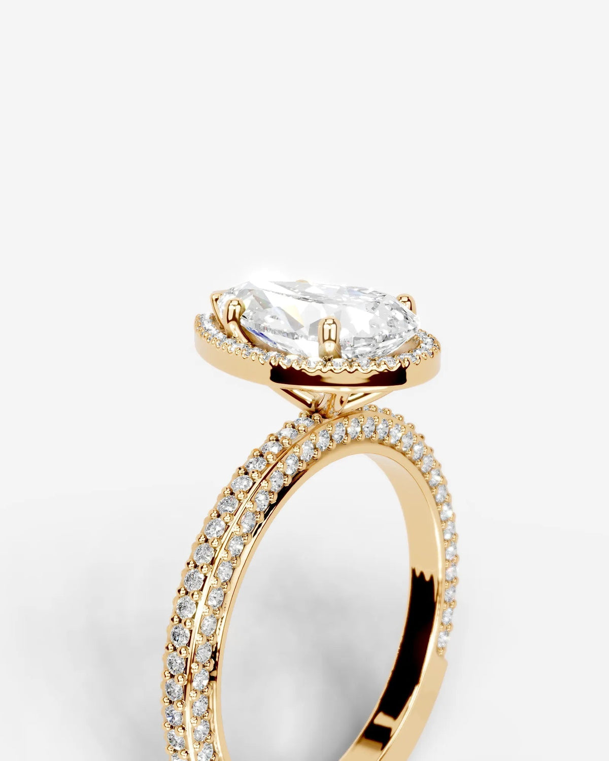 Marquise Solitaire With Tulip Prongs Lab Grown Diamond Engagement Ring