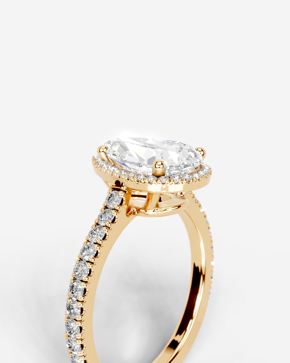 Marquise Solitaire With Tulip Prongs Lab Grown Diamond Engagement Ring