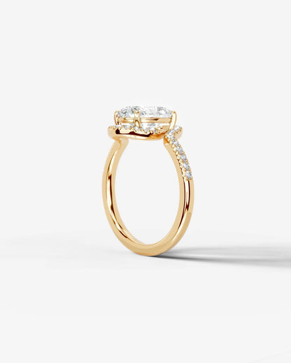 Marquise Solitaire With Tulip Prongs Lab Grown Diamond Engagement Ring
