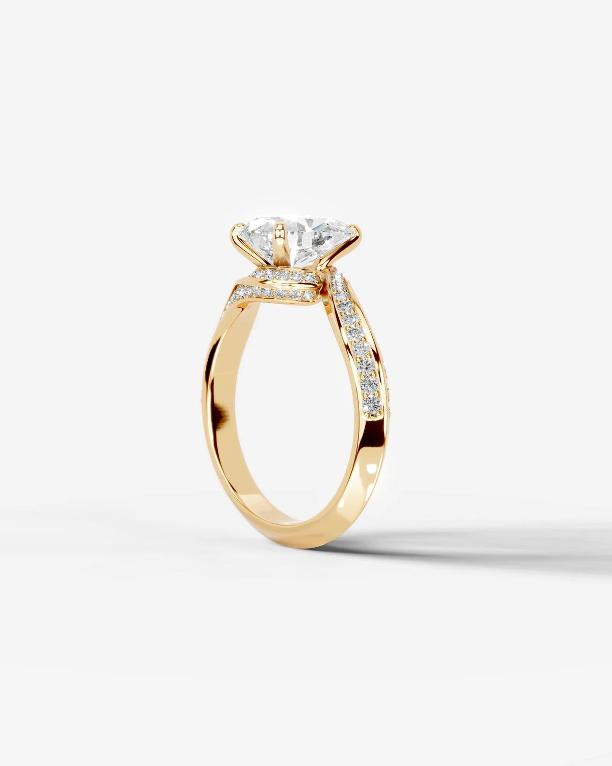 Marquise Solitaire With Tulip Prongs Lab Grown Diamond Engagement Ring