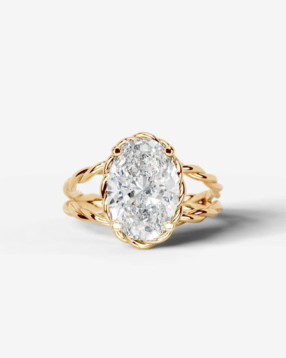 Marquise Solitaire With Tulip Prongs Lab Grown Diamond Engagement Ring