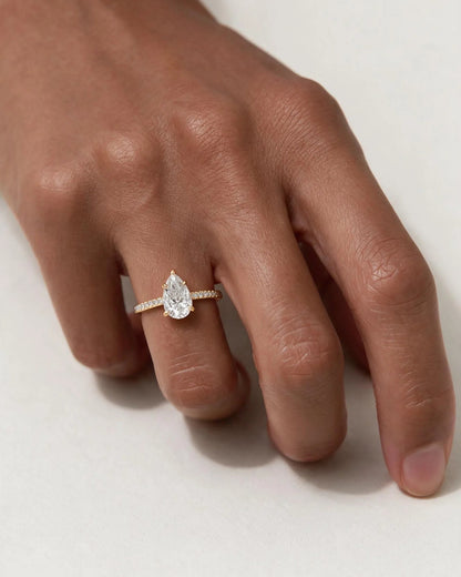 Marquise Solitaire With Tulip Prongs Lab Grown Diamond Engagement Ring