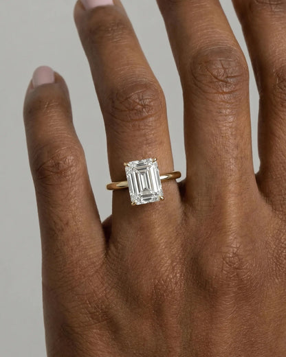 Marquise Solitaire With Tulip Prongs Lab Grown Diamond Engagement Ring