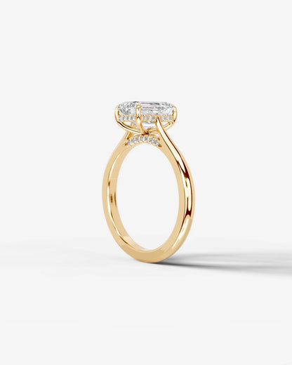 Marquise Solitaire With Tulip Prongs Lab Grown Diamond Engagement Ring