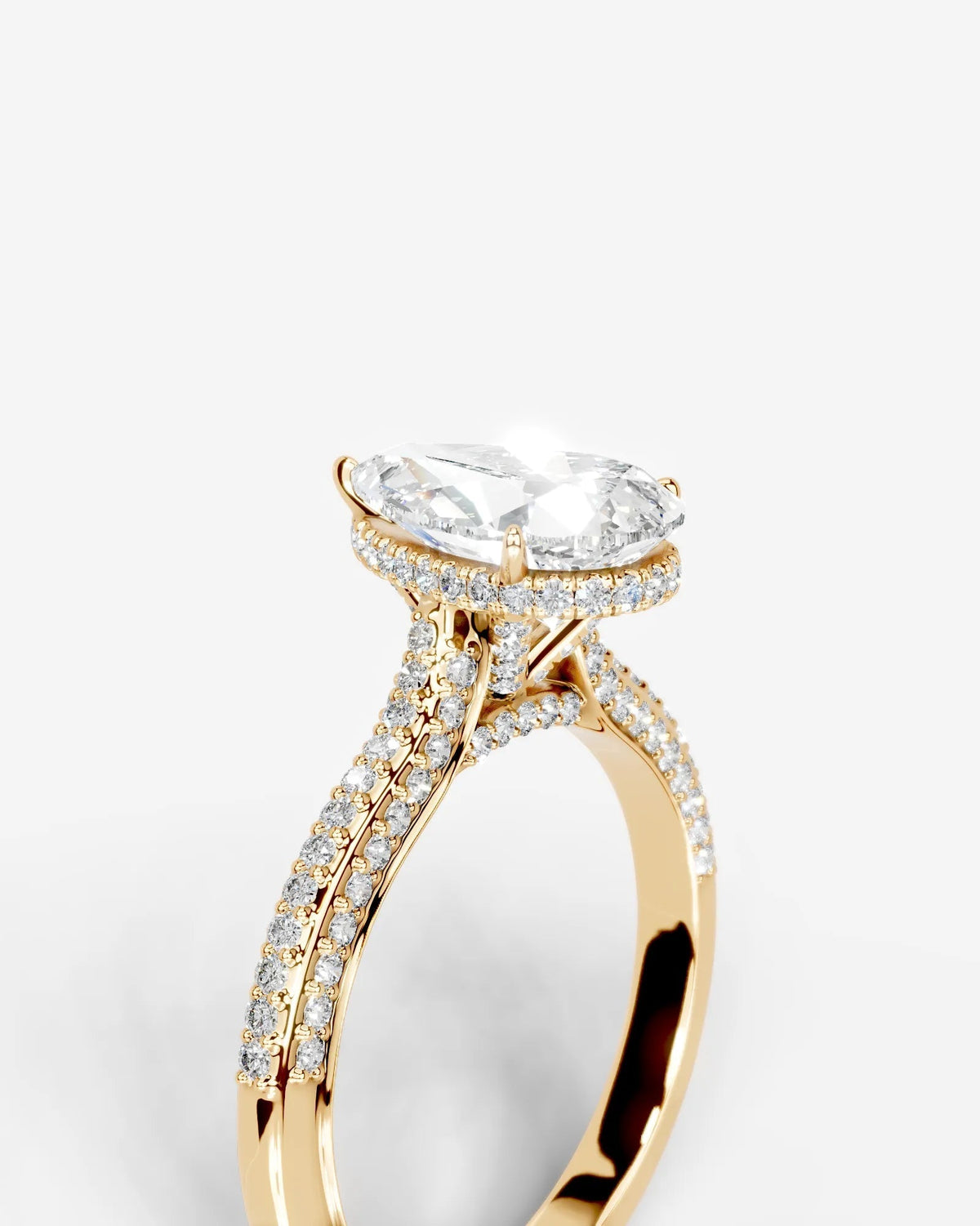 Marquise Solitaire With Tulip Prongs Lab Grown Diamond Engagement Ring