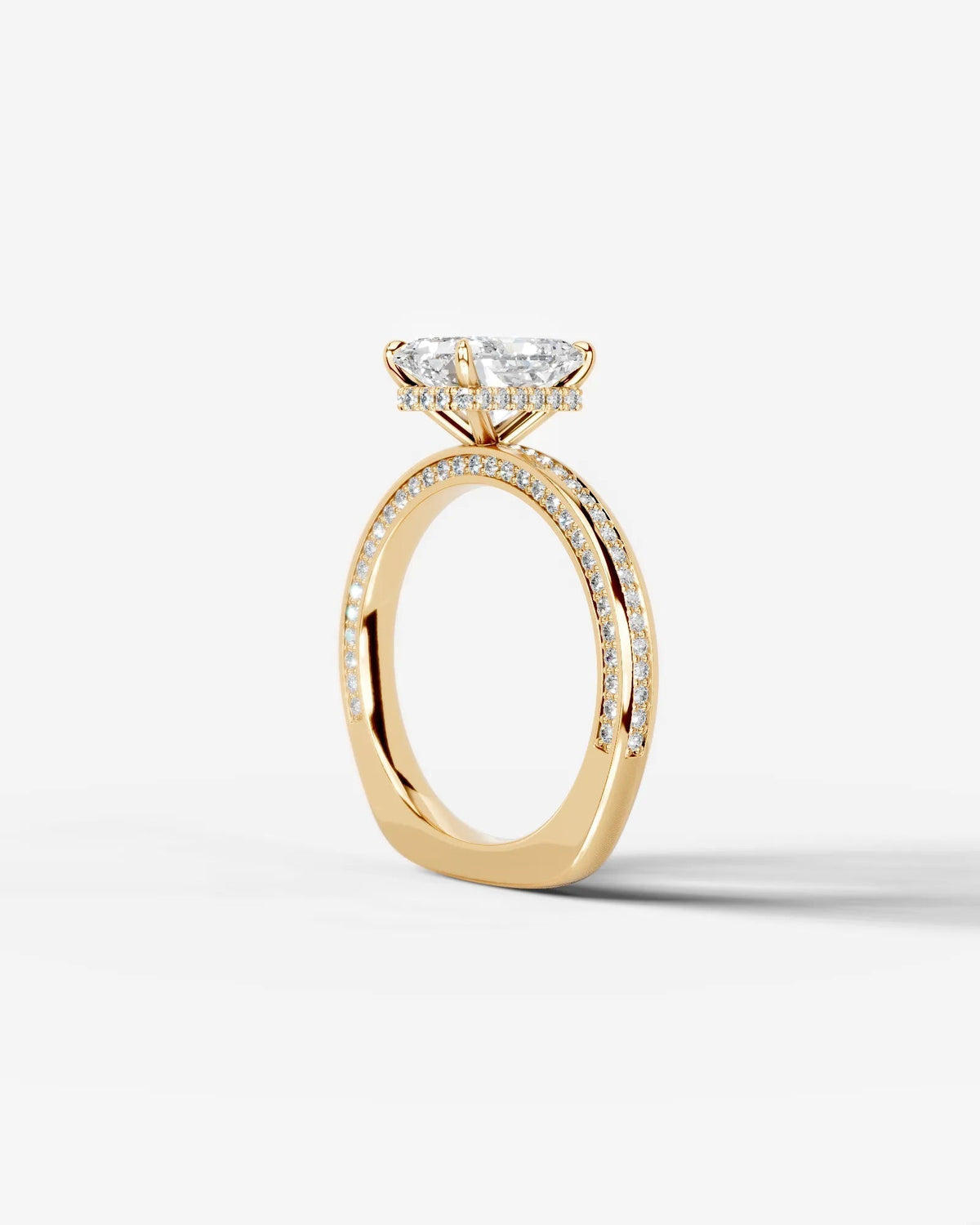 Marquise Solitaire With Tulip Prongs Lab Grown Diamond Engagement Ring