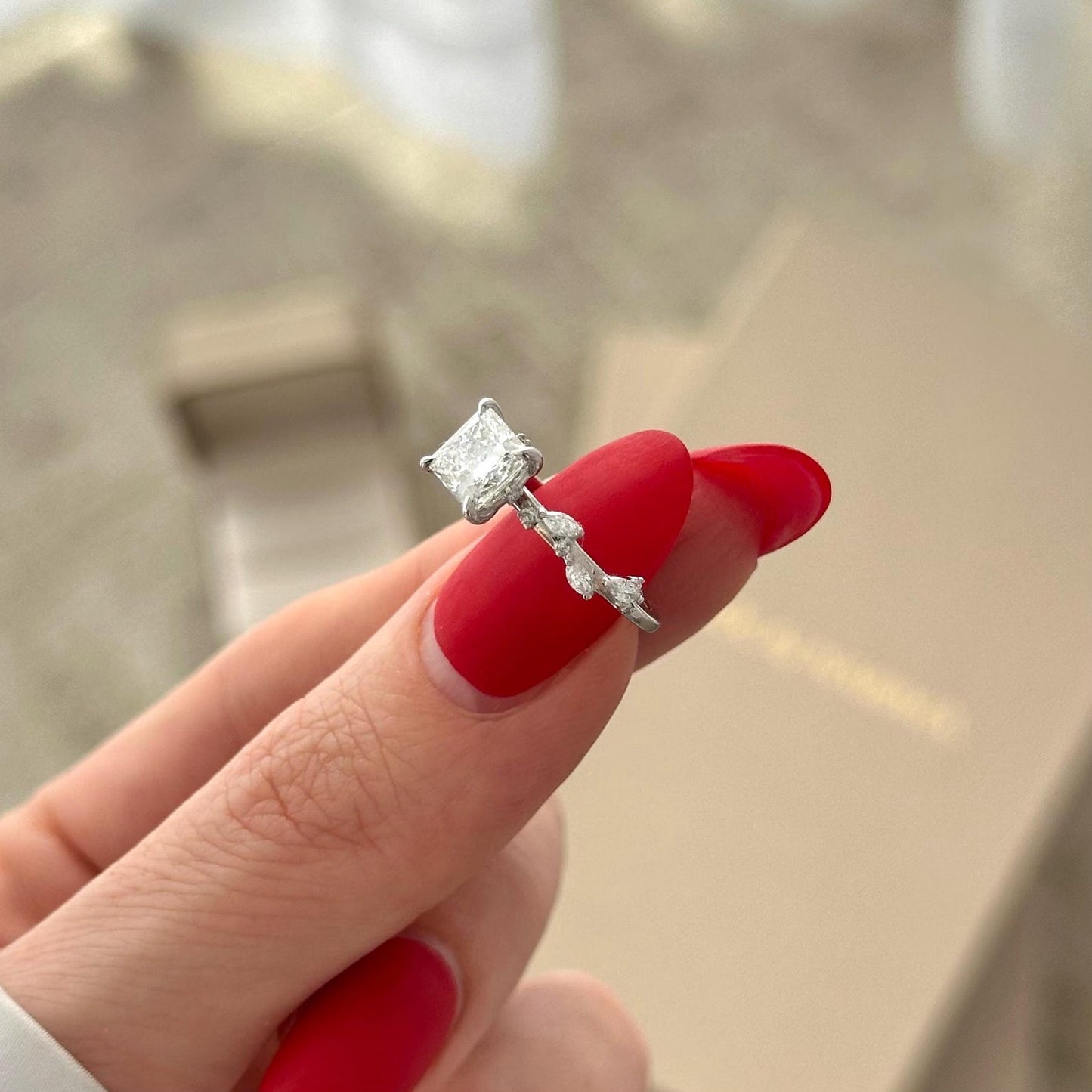 Round Halo, Pave & Split Shank Engagement Ring – 1.93 CT Lab Grown Diamond