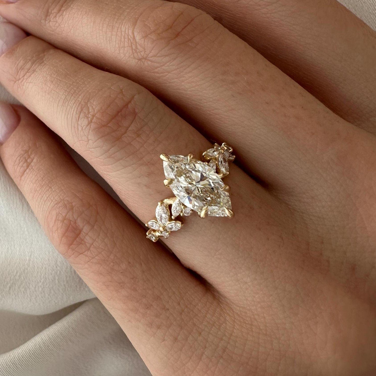 Round Halo, Pave & Split Shank Engagement Ring – 1.93 CT Lab Grown Diamond