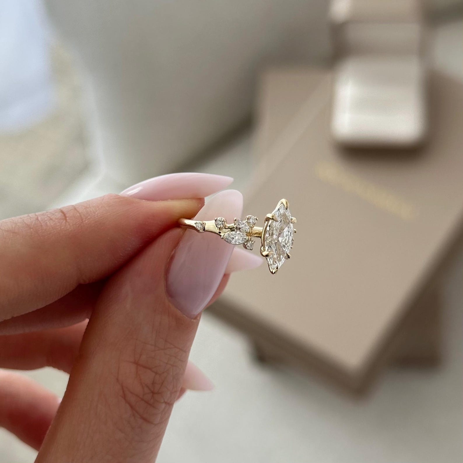 Round Halo, Pave & Split Shank Engagement Ring – 1.93 CT Lab Grown Diamond