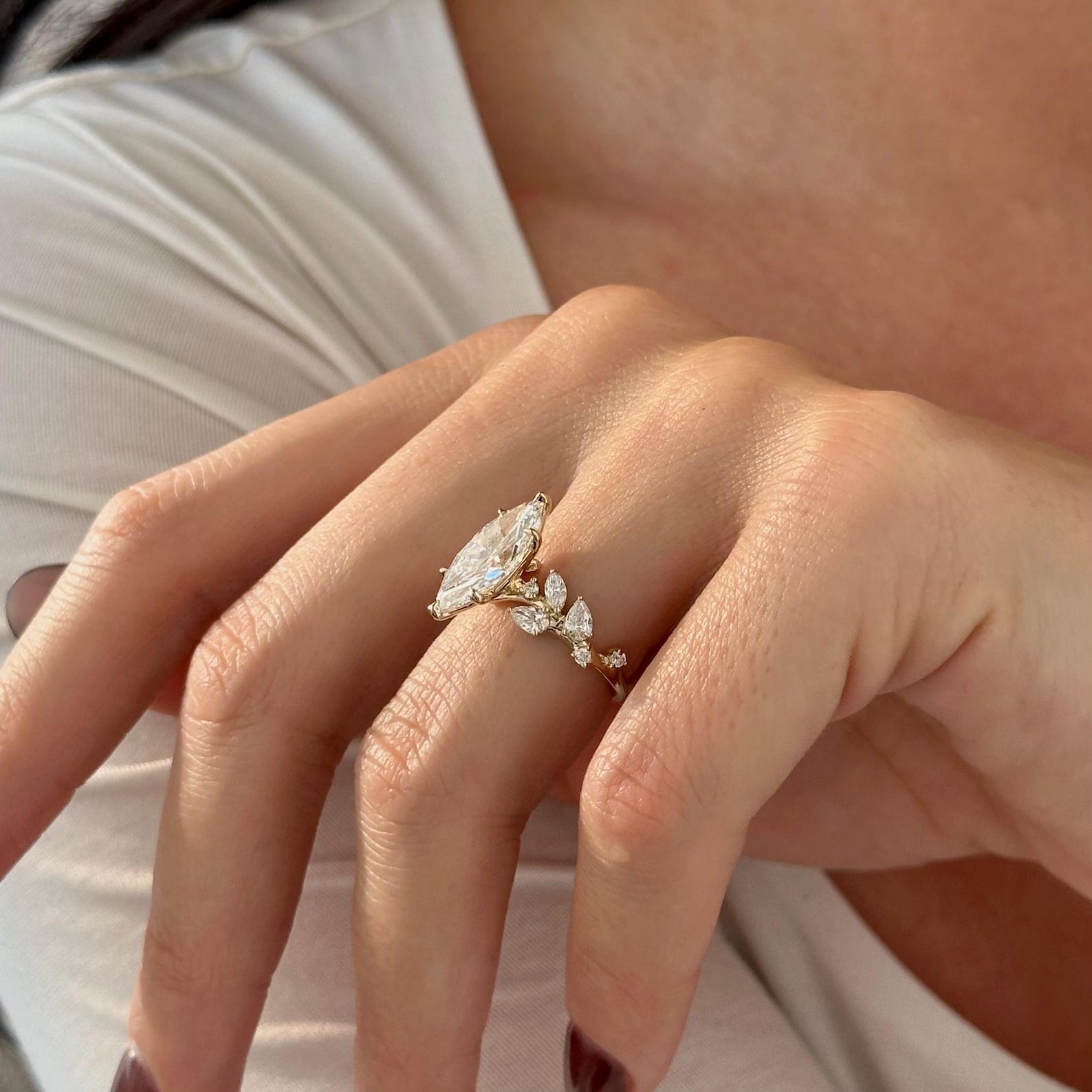 Round Halo, Pave & Split Shank Engagement Ring – 1.93 CT Lab Grown Diamond