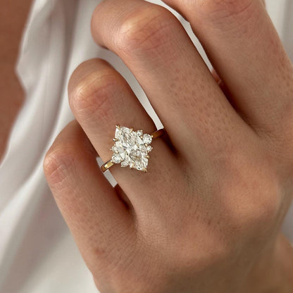Round Halo, Pave & Split Shank Engagement Ring – 1.93 CT Lab Grown Diamond