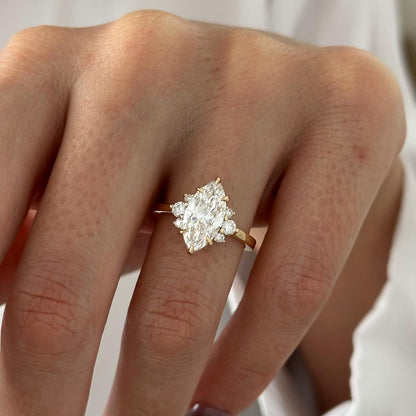 Round Halo, Pave & Split Shank Engagement Ring – 1.93 CT Lab Grown Diamond