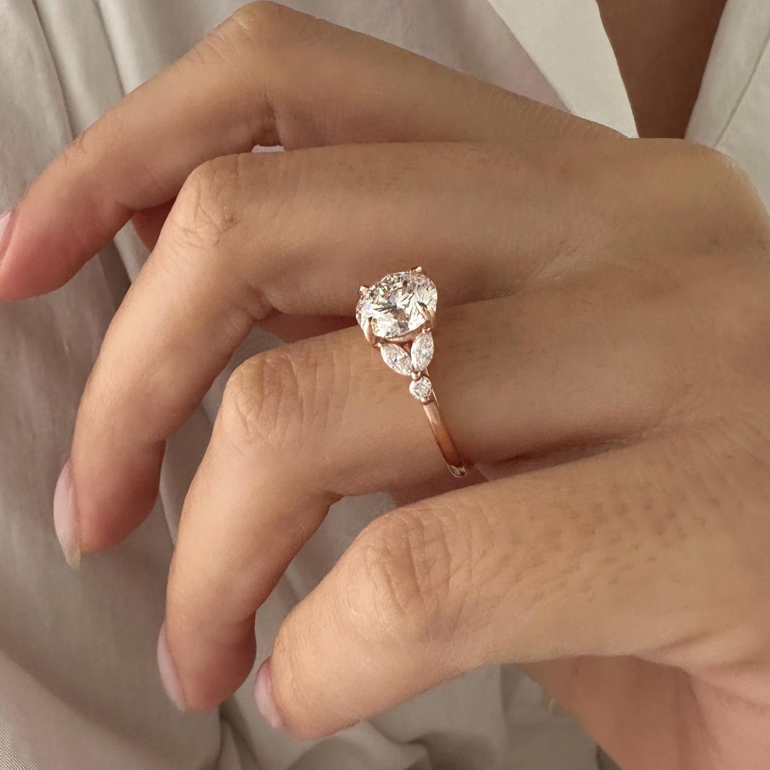 Round Halo, Pave & Split Shank Engagement Ring – 1.93 CT Lab Grown Diamond