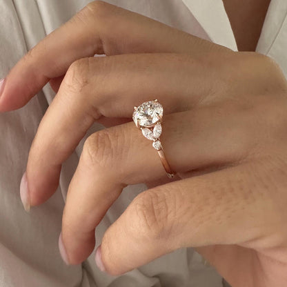 Round Halo, Pave & Split Shank Engagement Ring – 1.93 CT Lab Grown Diamond