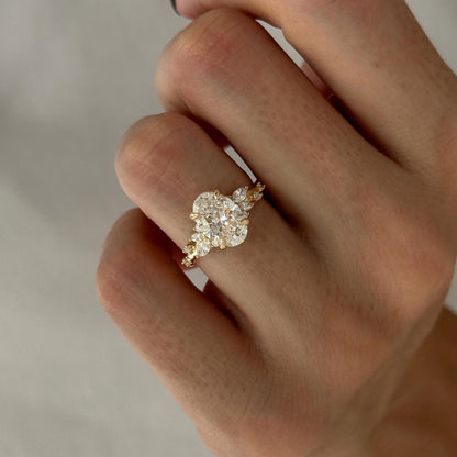 Round Halo, Pave & Split Shank Engagement Ring – 1.93 CT Lab Grown Diamond