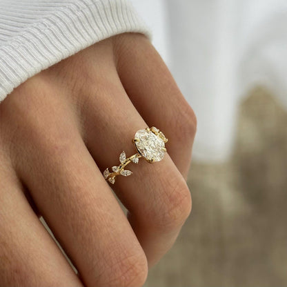 Round Halo, Pave & Split Shank Engagement Ring – 1.93 CT Lab Grown Diamond