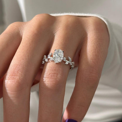 Round Halo, Pave & Split Shank Engagement Ring – 1.93 CT Lab Grown Diamond