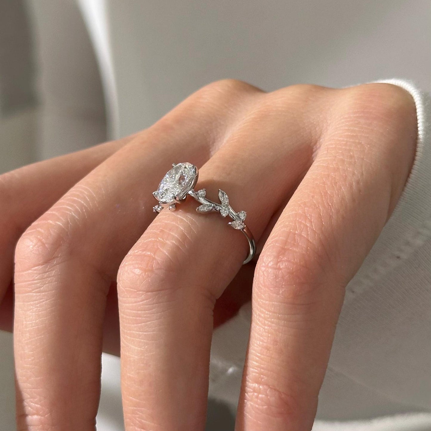 Round Halo, Pave & Split Shank Engagement Ring – 1.93 CT Lab Grown Diamond