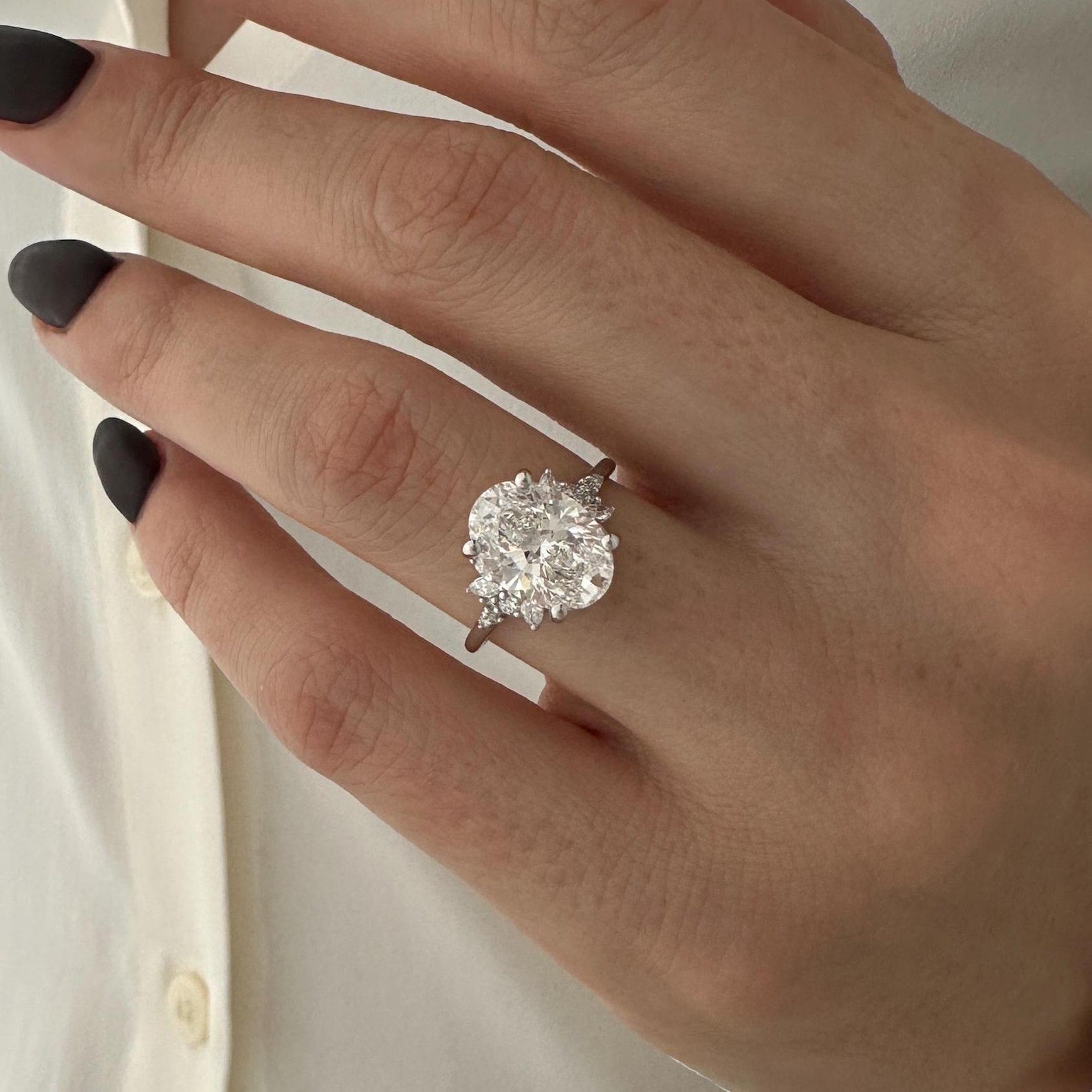 Round Halo, Pave & Split Shank Engagement Ring – 1.93 CT Lab Grown Diamond