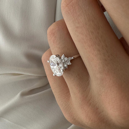 Round Halo, Pave & Split Shank Engagement Ring – 1.93 CT Lab Grown Diamond
