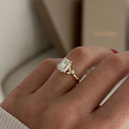 Round Halo, Pave & Split Shank Engagement Ring – 1.93 CT Lab Grown Diamond