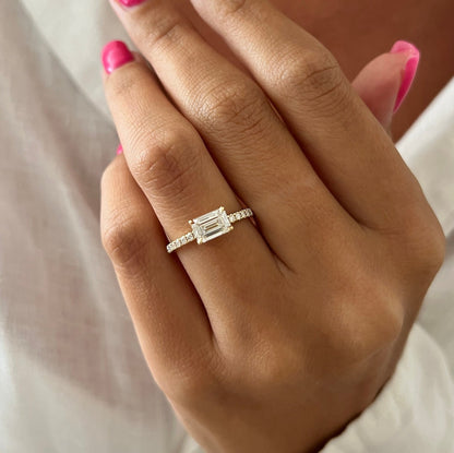 Round Halo, Pave & Split Shank Engagement Ring – 1.93 CT Lab Grown Diamond