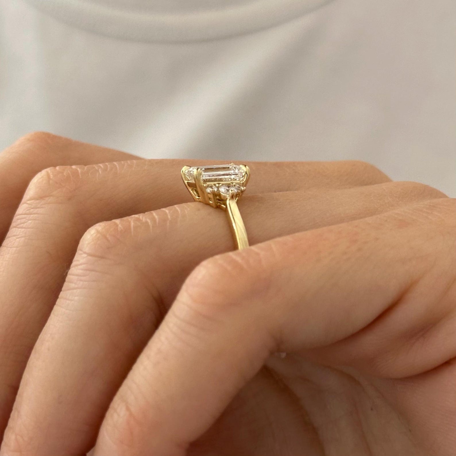 Round Halo, Pave & Split Shank Engagement Ring – 1.93 CT Lab Grown Diamond