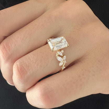 Round Halo, Pave & Split Shank Engagement Ring – 1.93 CT Lab Grown Diamond