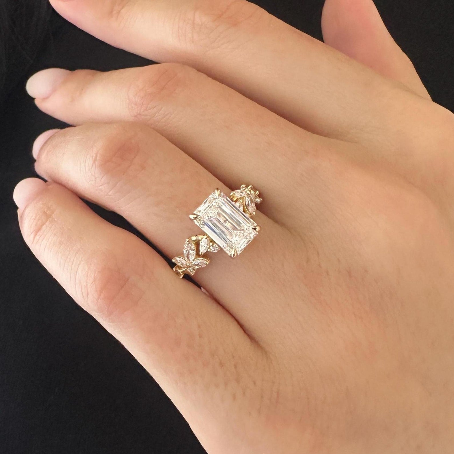Round Halo, Pave & Split Shank Engagement Ring – 1.93 CT Lab Grown Diamond