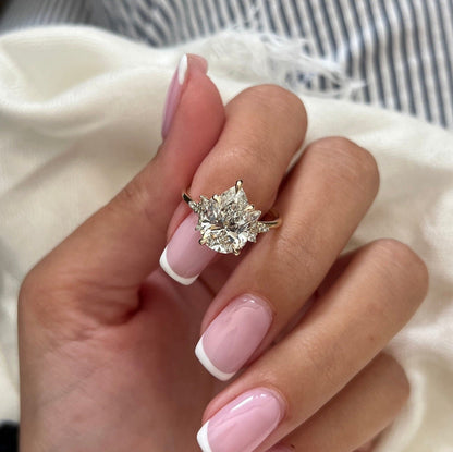 Round Halo, Pave & Split Shank Engagement Ring – 1.93 CT Lab Grown Diamond