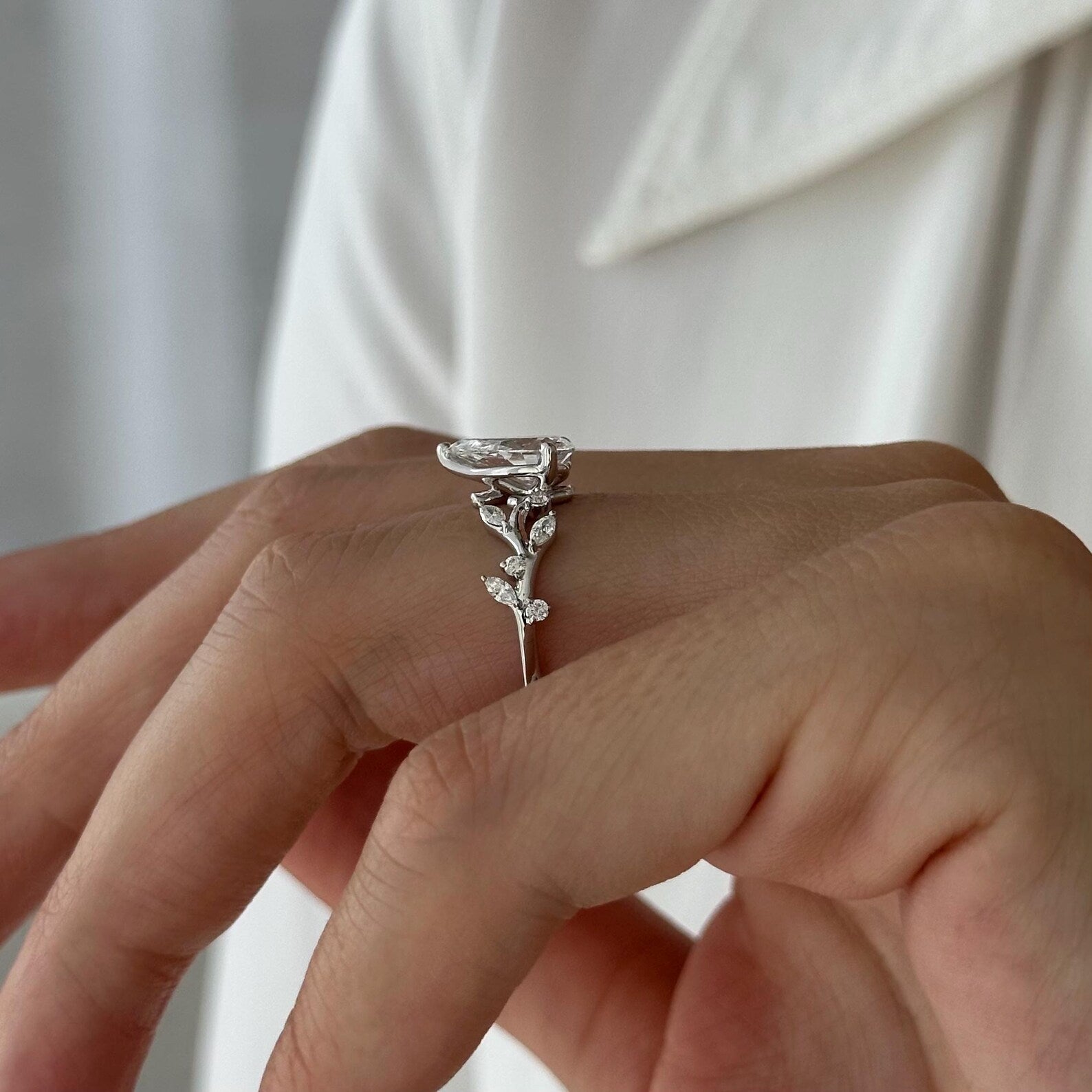 Round Halo, Pave & Split Shank Engagement Ring – 1.93 CT Lab Grown Diamond