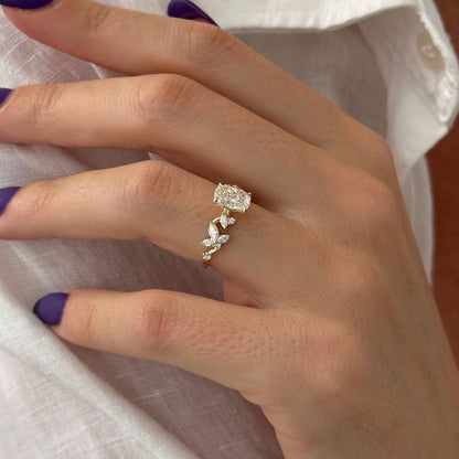 Round Halo, Pave & Split Shank Engagement Ring – 1.93 CT Lab Grown Diamond