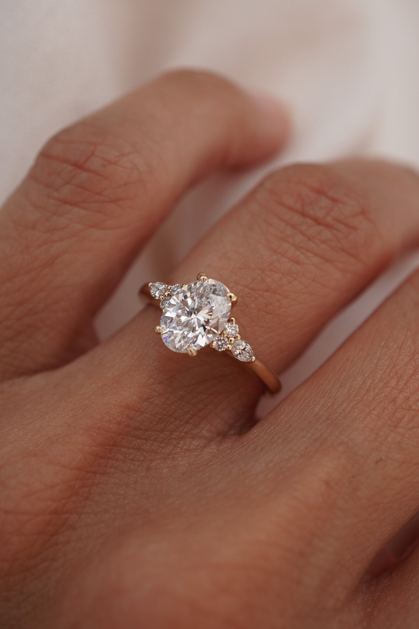 2 CT Emerald Pave Moissanite Engagement Ring