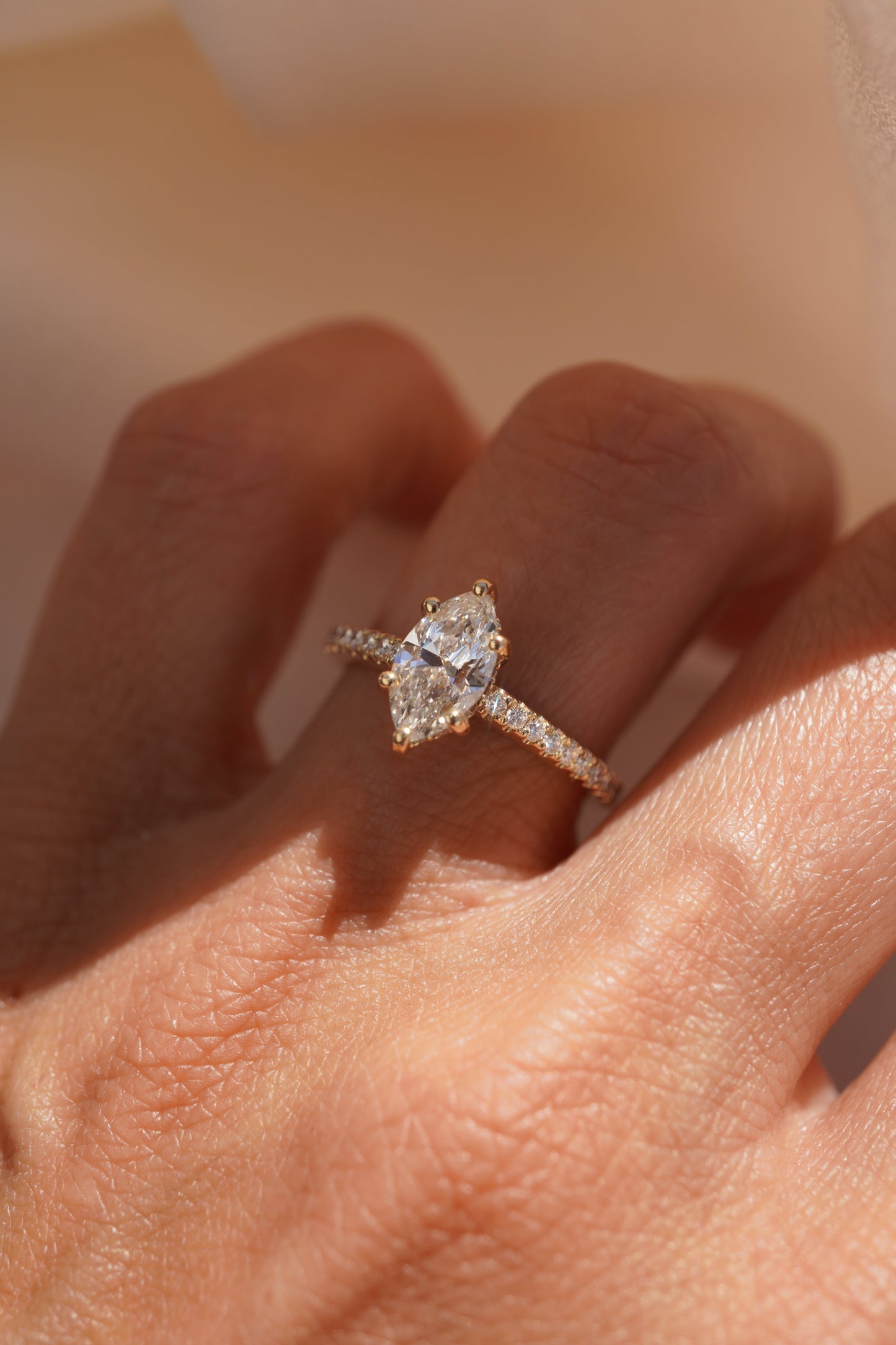 2 CT Emerald Pave Moissanite Engagement Ring