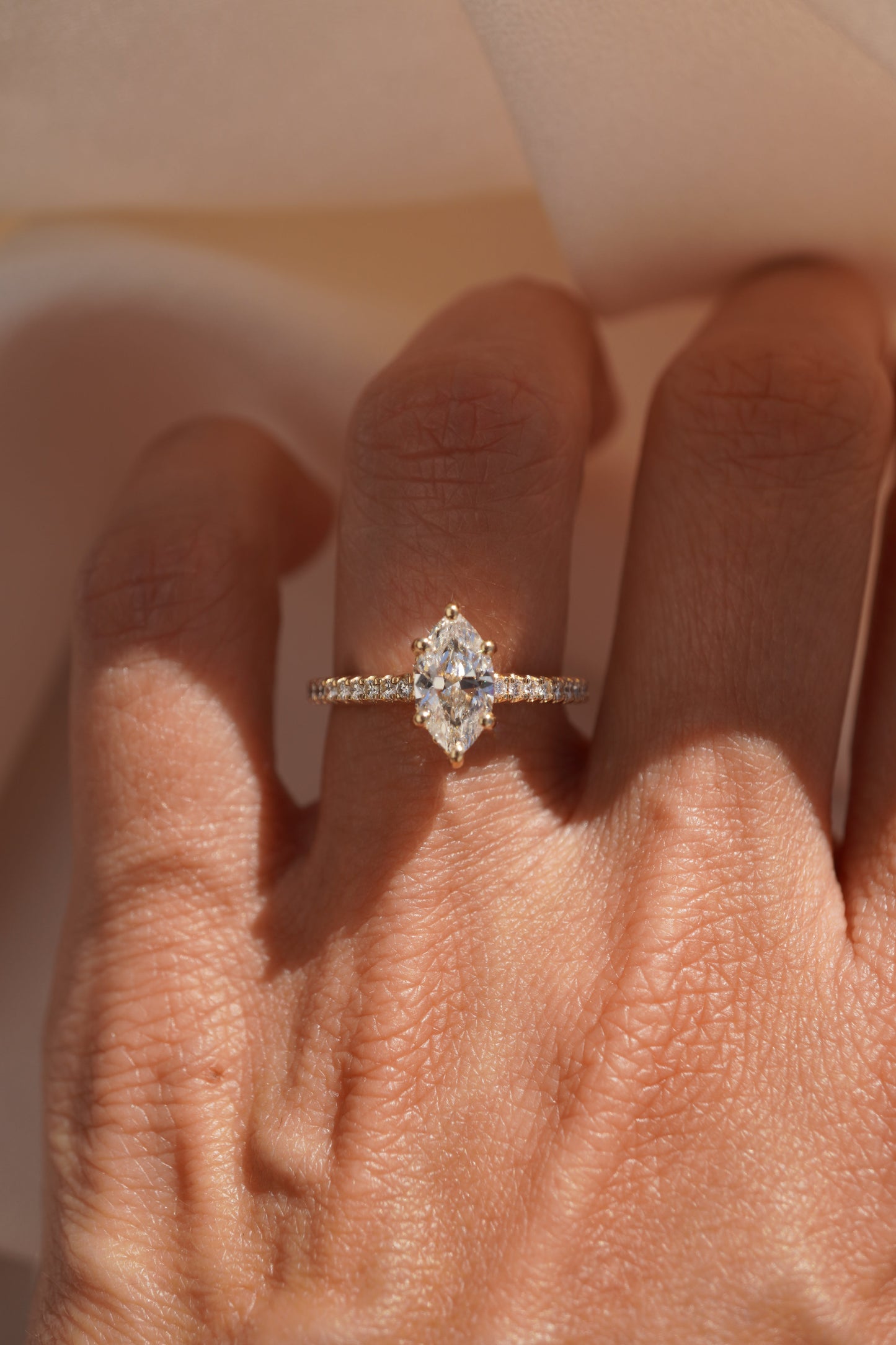 2 CT Emerald Pave Moissanite Engagement Ring