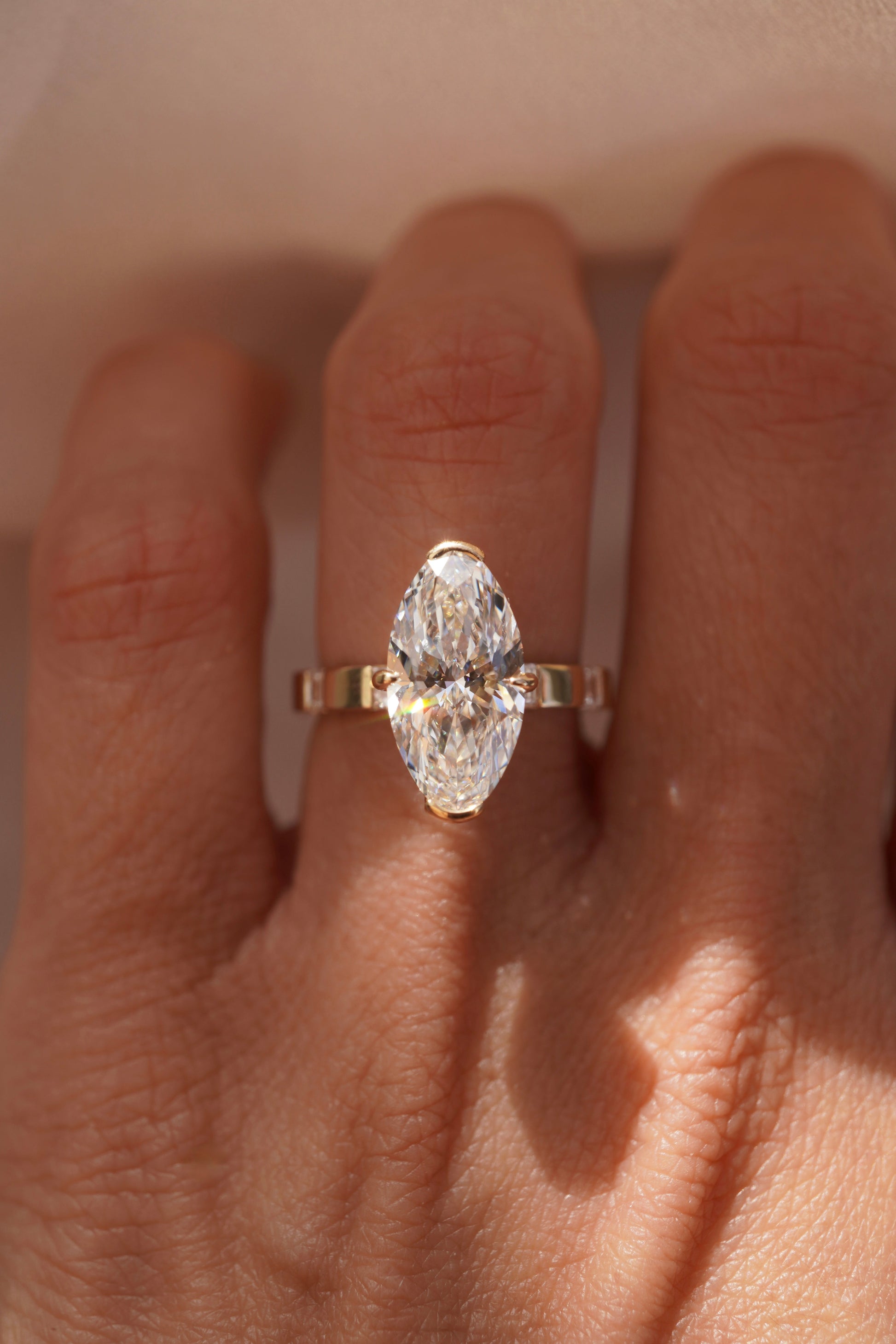 2 CT Emerald Pave Moissanite Engagement Ring