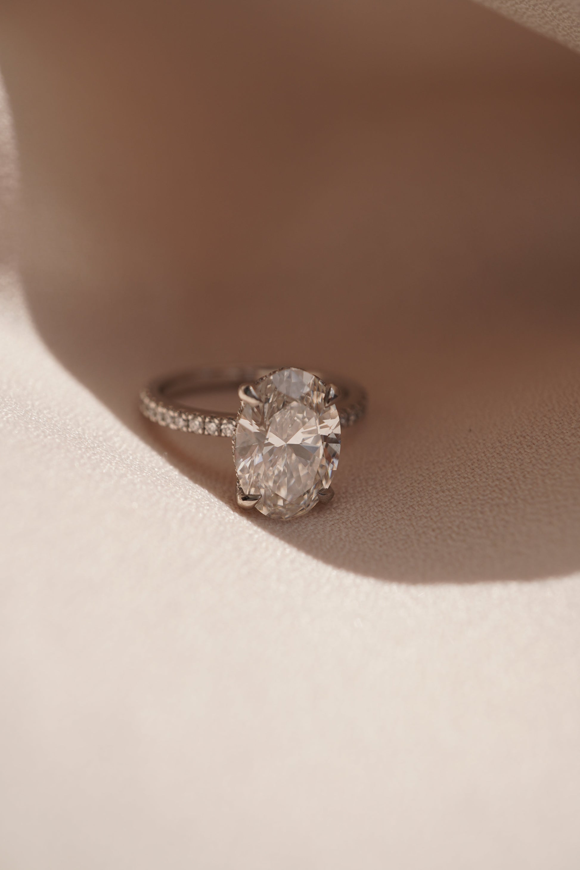 2 CT Emerald Pave Moissanite Engagement Ring