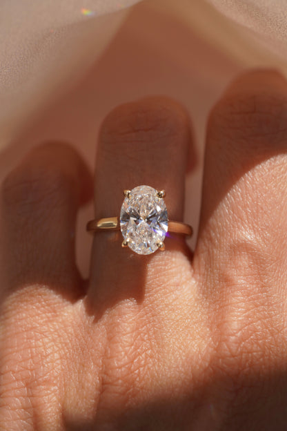 2 CT Emerald Pave Moissanite Engagement Ring