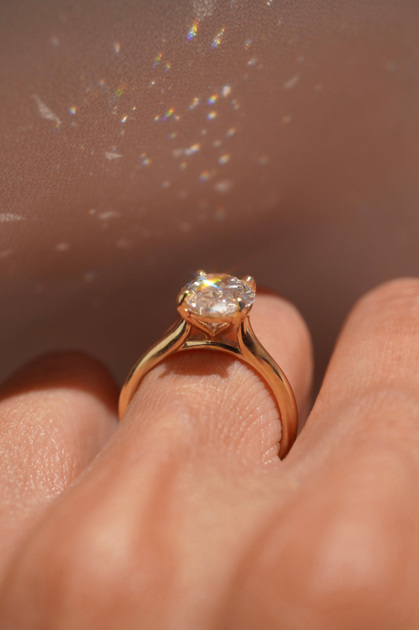 2 CT Emerald Pave Moissanite Engagement Ring
