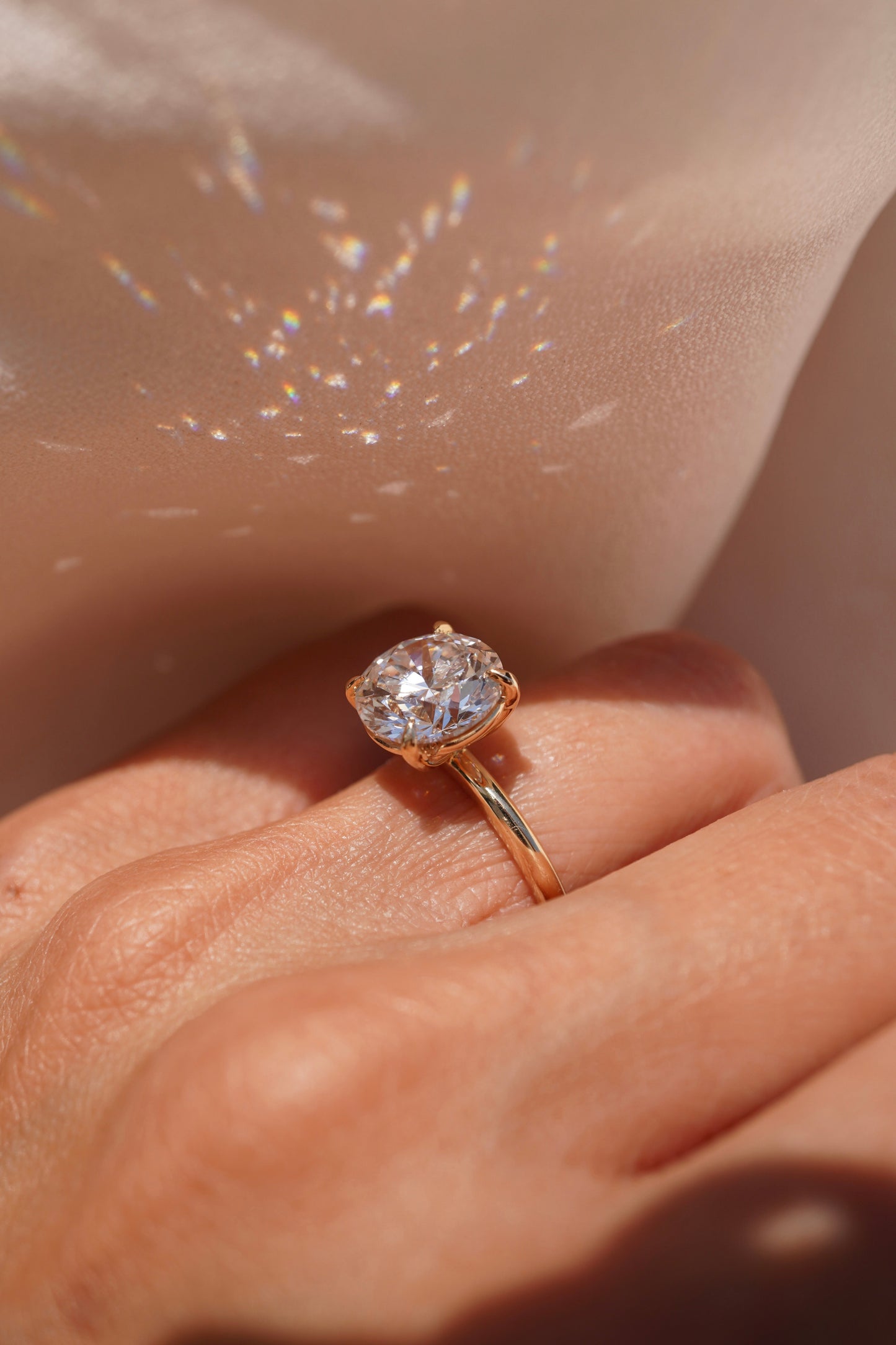 2 CT Emerald Pave Moissanite Engagement Ring