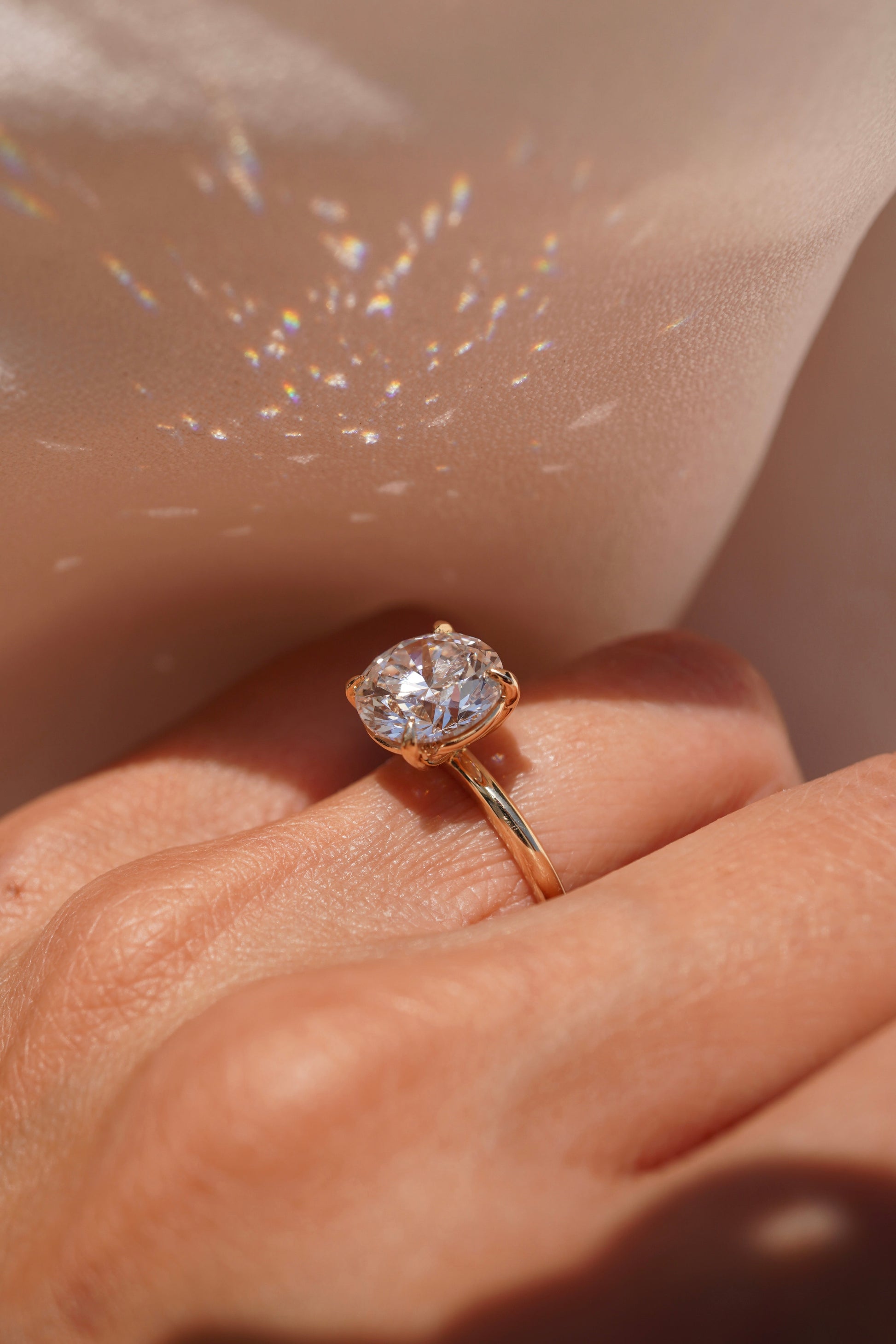 2 CT Emerald Pave Moissanite Engagement Ring