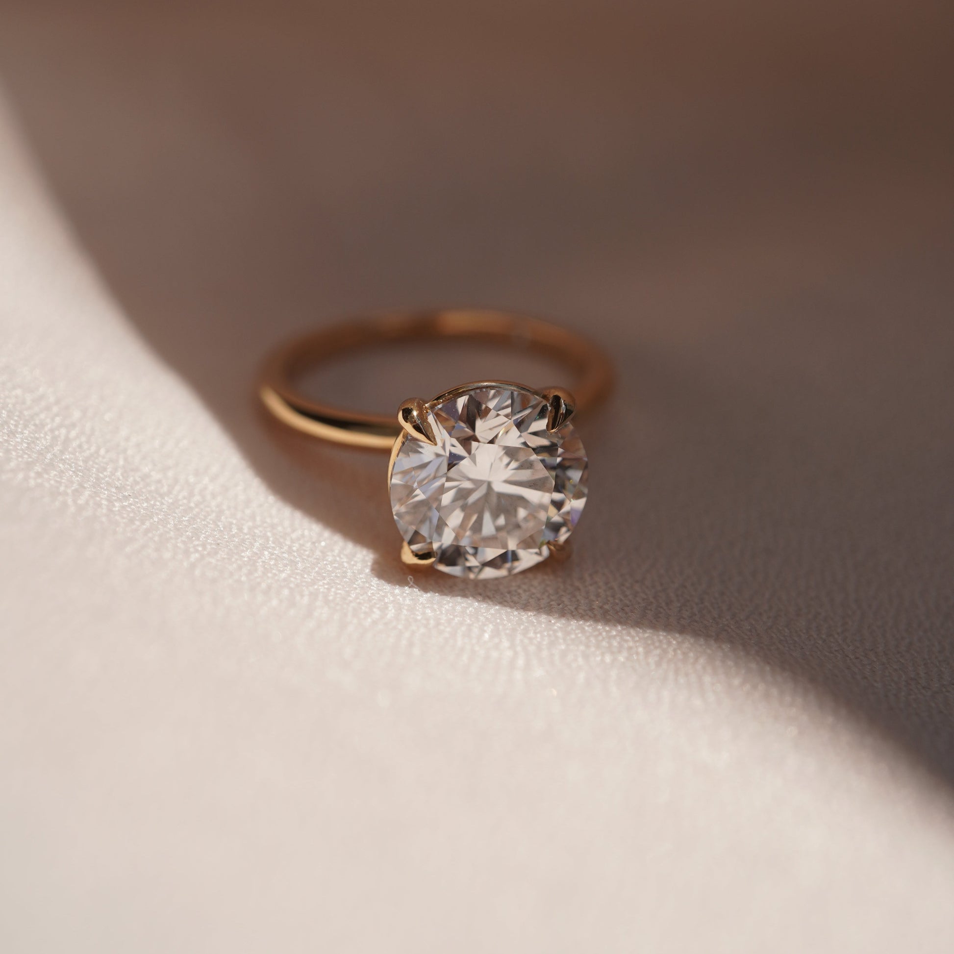 2 CT Emerald Pave Moissanite Engagement Ring