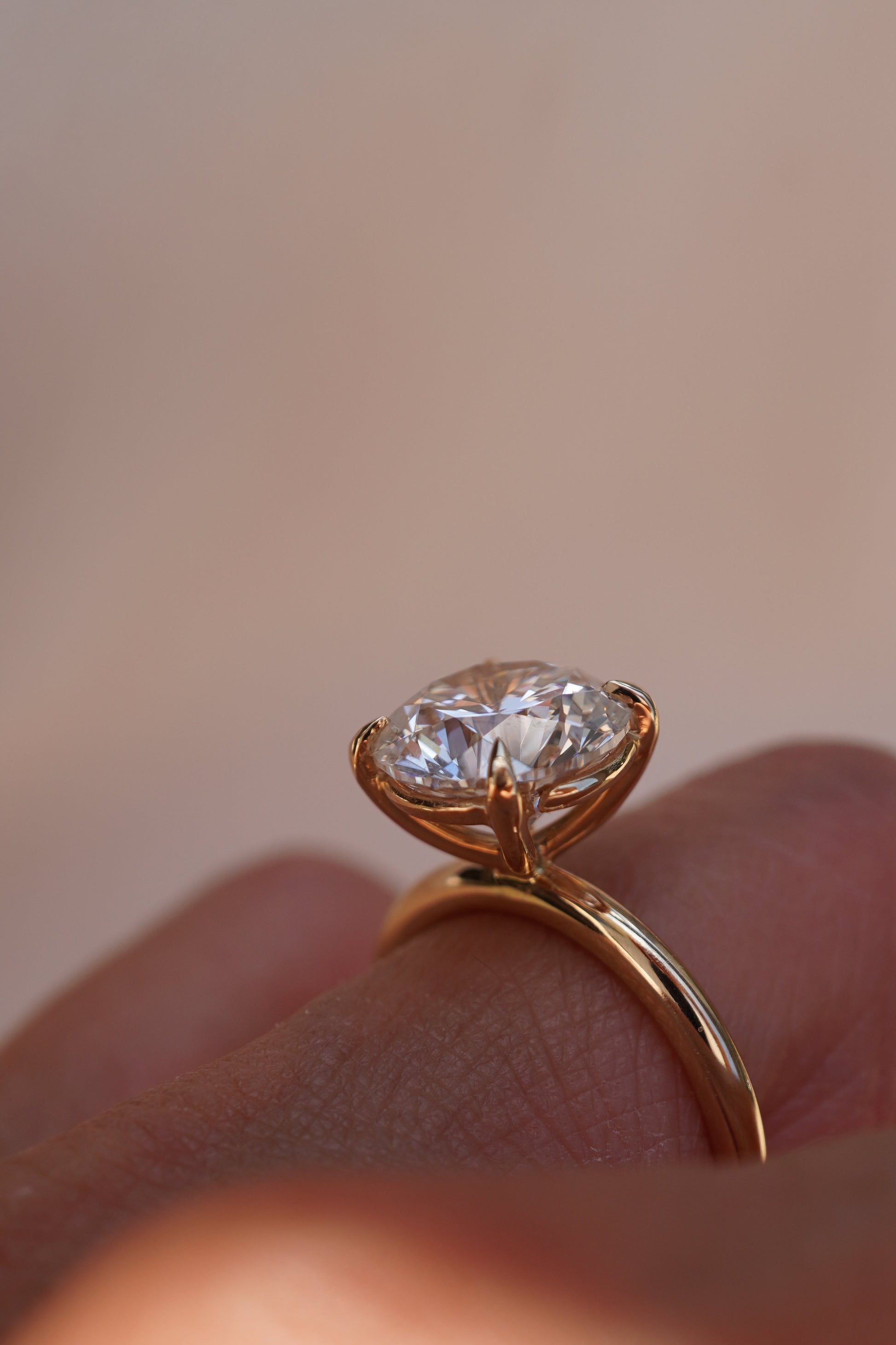 2 CT Emerald Pave Moissanite Engagement Ring