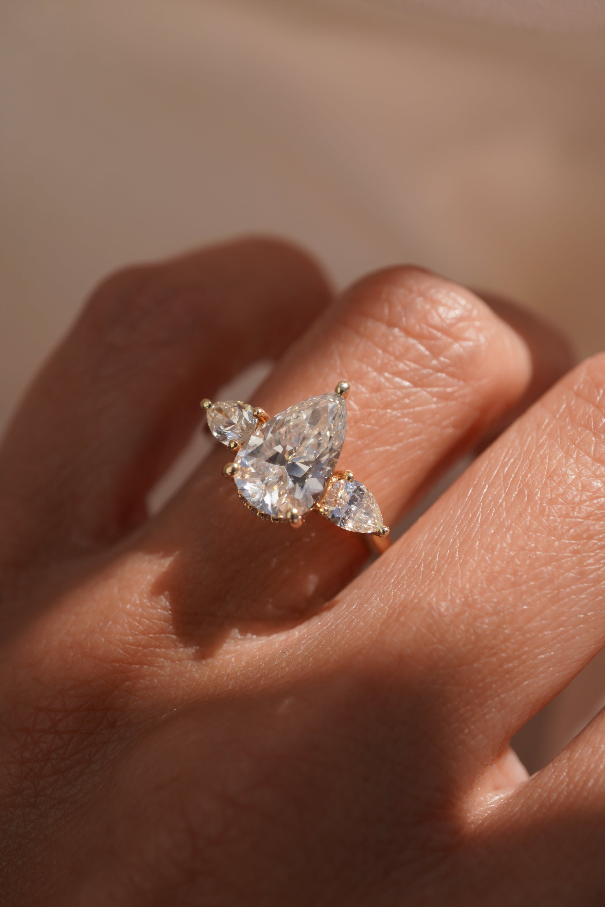 2 CT Emerald Pave Moissanite Engagement Ring