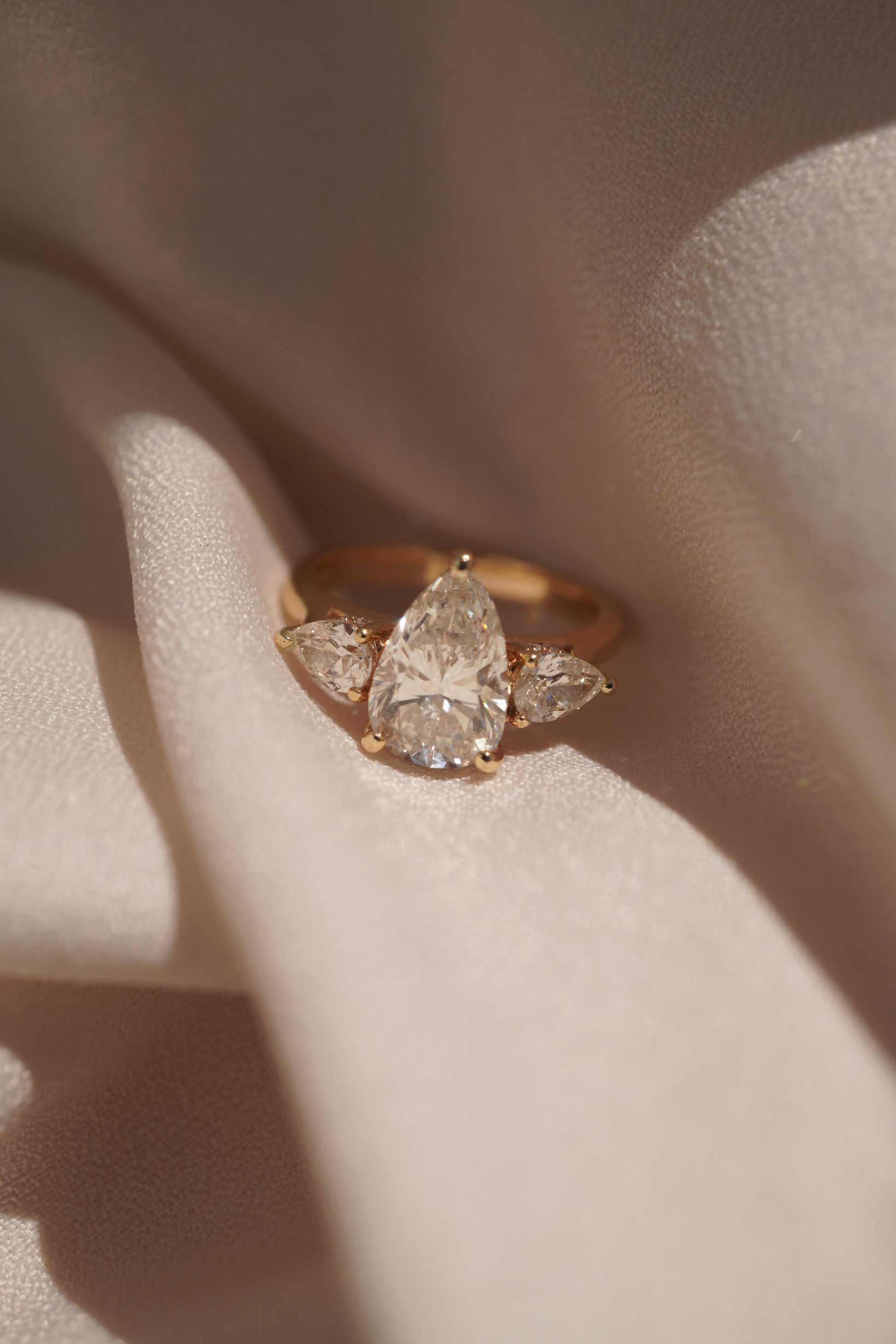 2 CT Emerald Pave Moissanite Engagement Ring