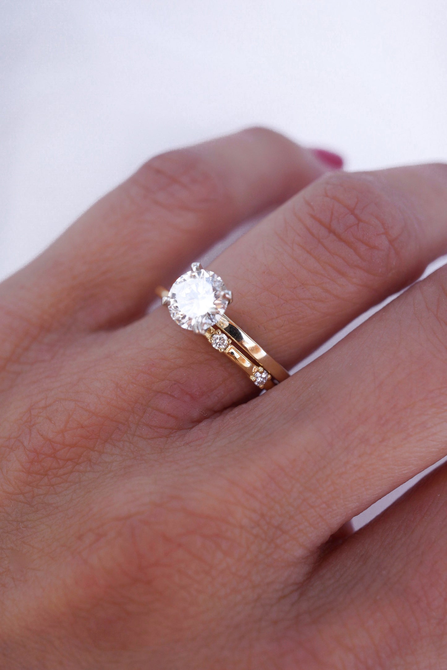 0.35 TCW Round Diamond Curved Pave DEF/VVS Lab Grown Wedding Band