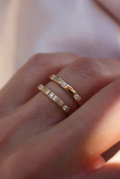 0.35 TCW Round Diamond Curved Pave DEF/VVS Lab Grown Wedding Band