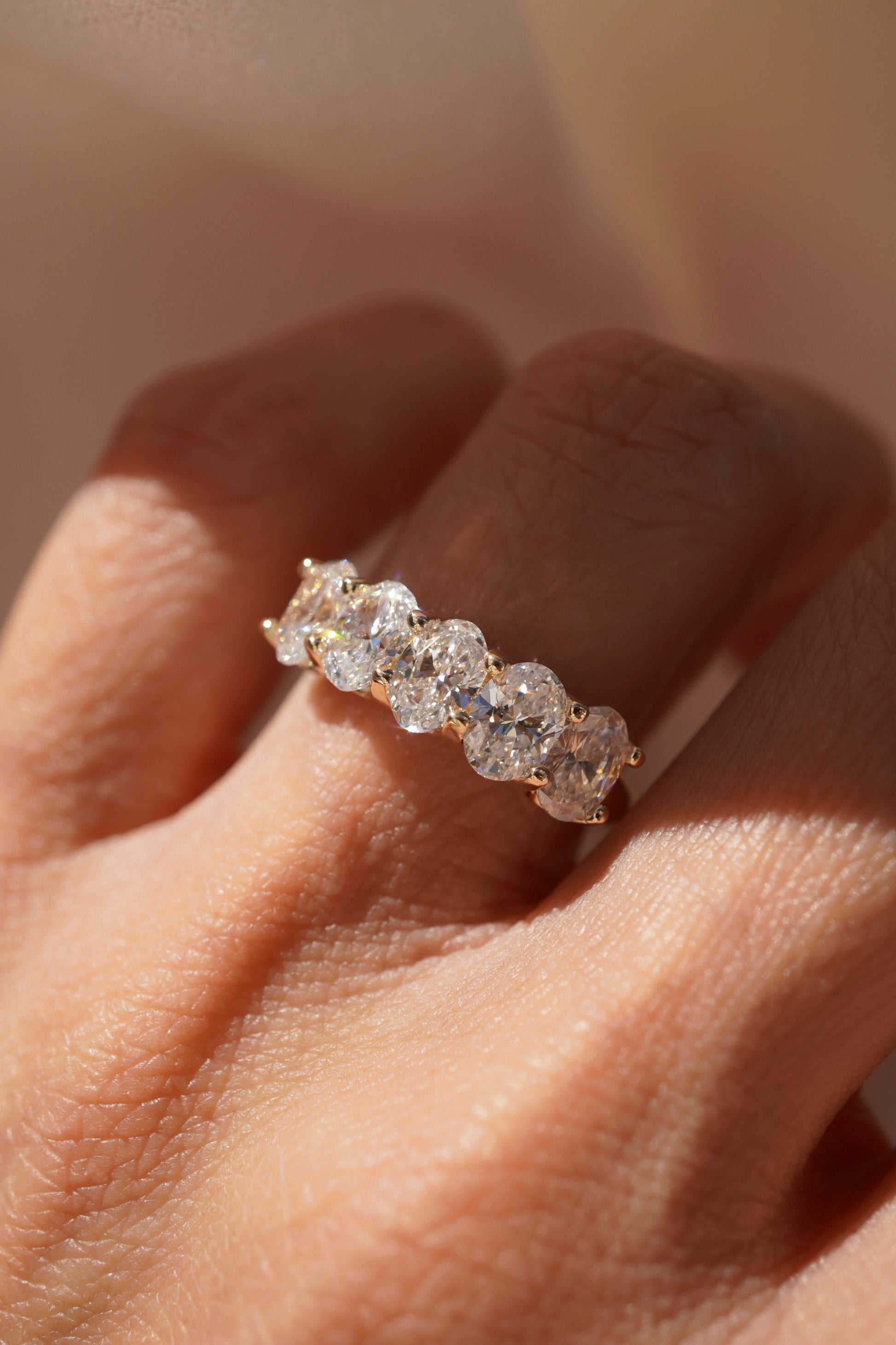 0.35 TCW Round Diamond Curved Pave DEF/VVS Lab Grown Wedding Band