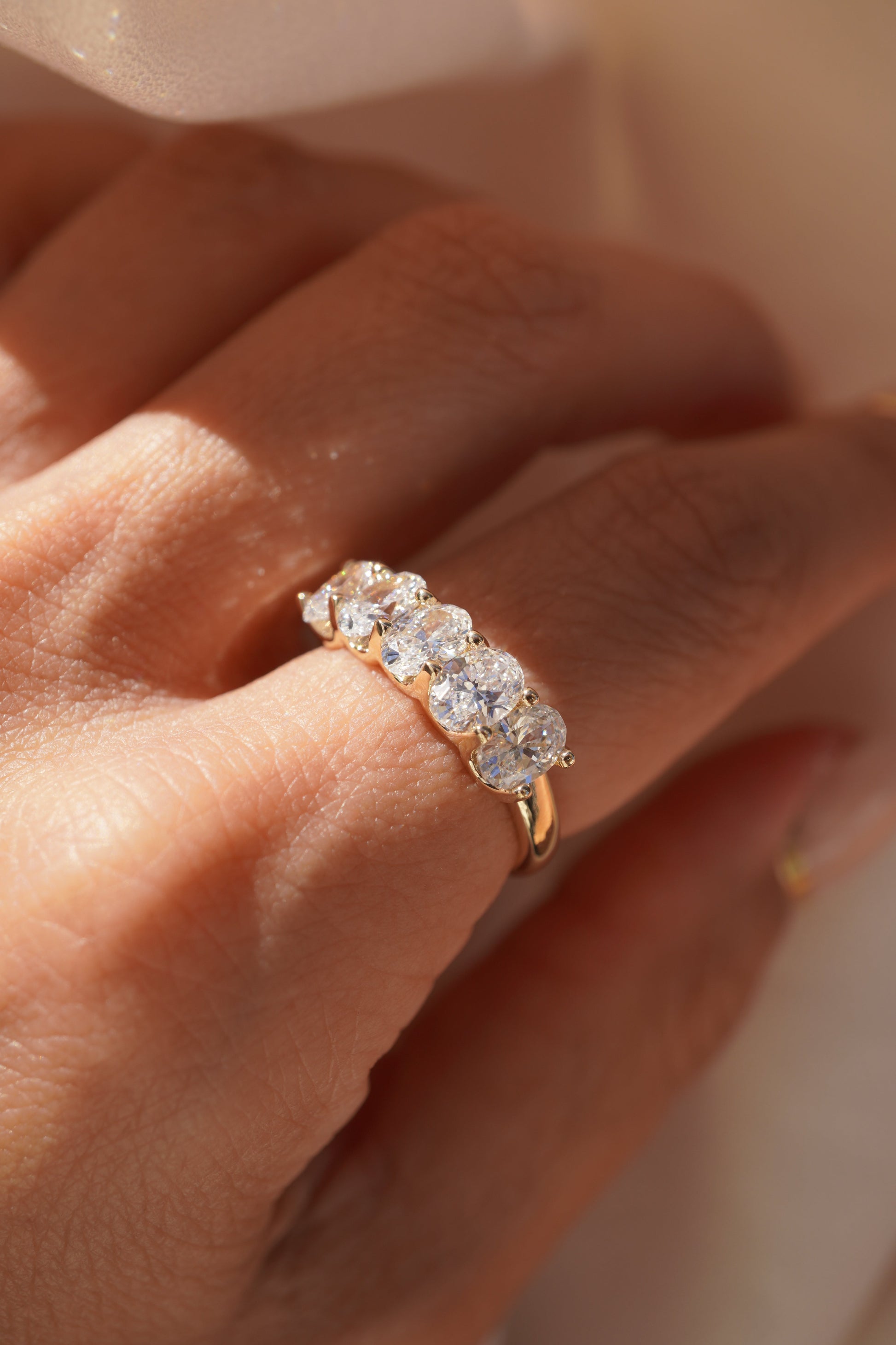 0.35 TCW Round Diamond Curved Pave DEF/VVS Lab Grown Wedding Band